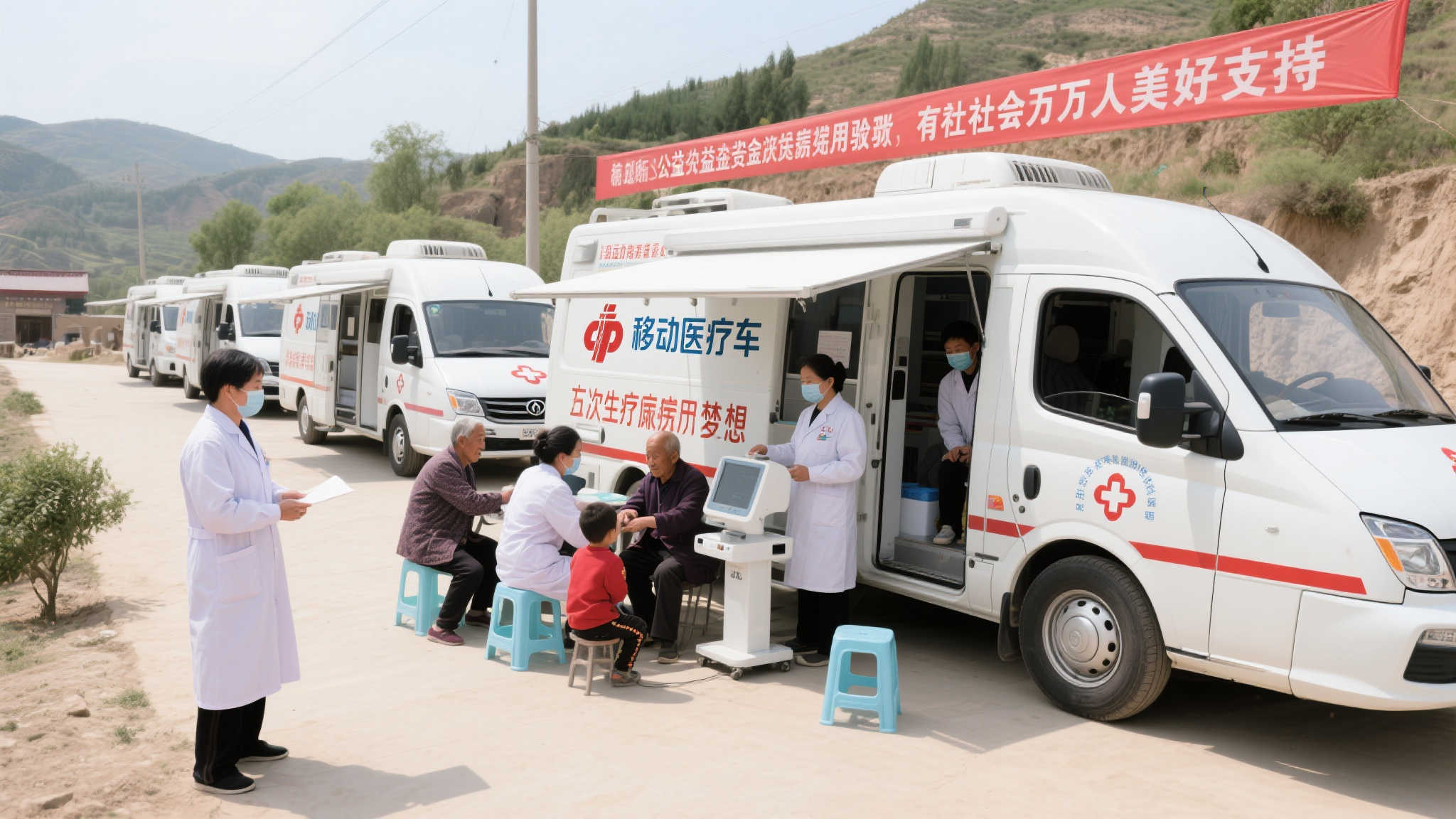 此外，在固原地区引进的一批“移动医疗车”
