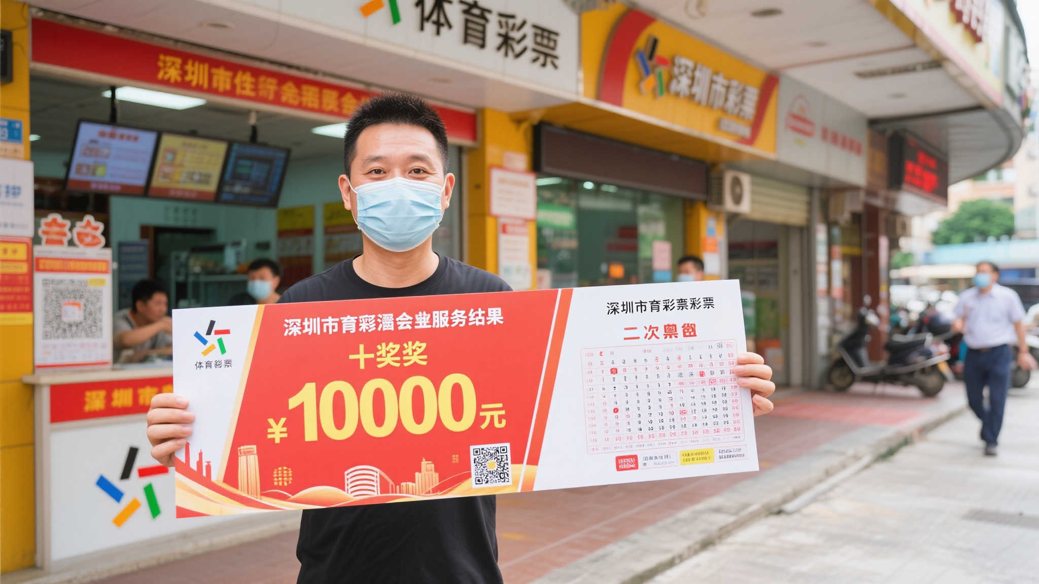 据相关报道，这位中奖者在深圳市某体彩投注