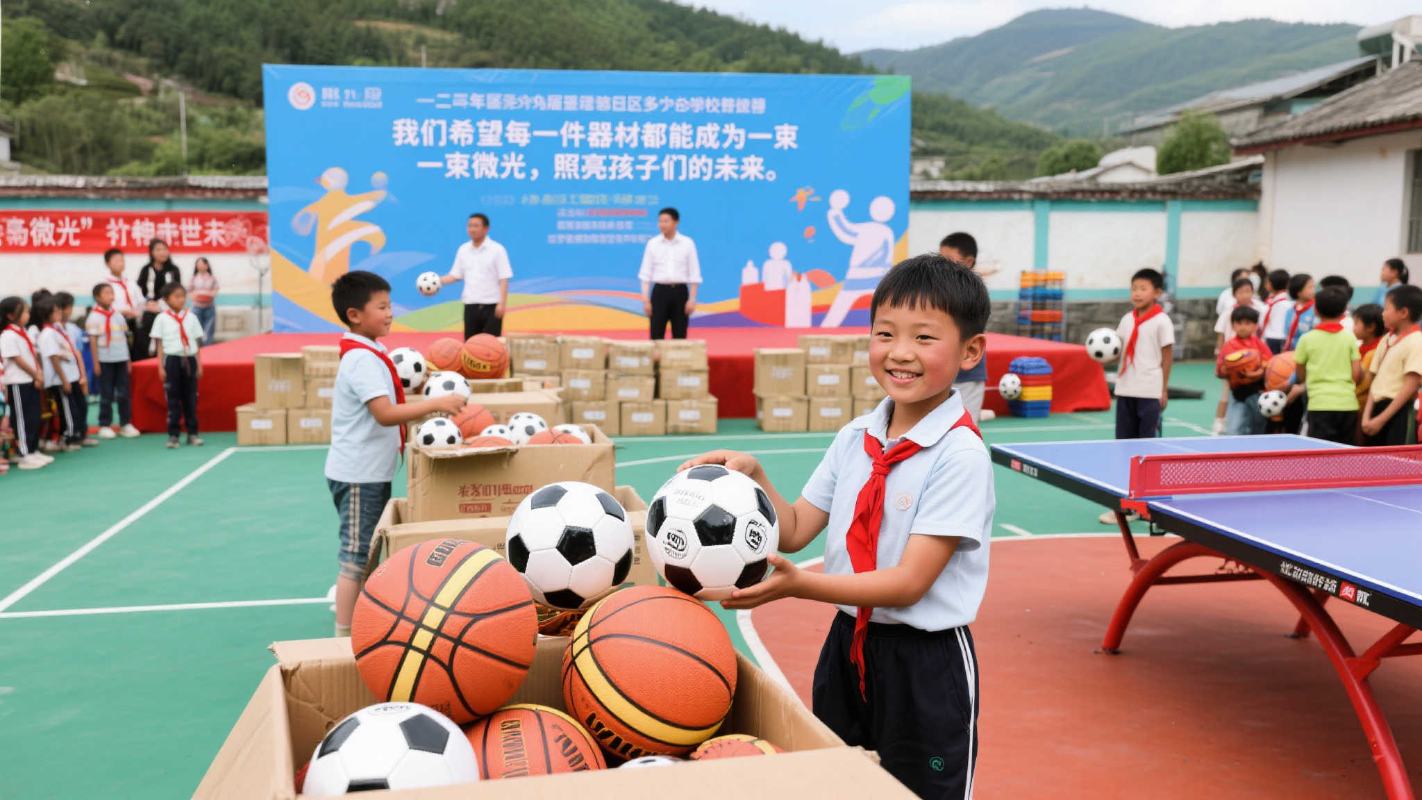 2024深圳体彩“微光行动”第九次温暖启航，爱心助力乡村学校体育设施升级