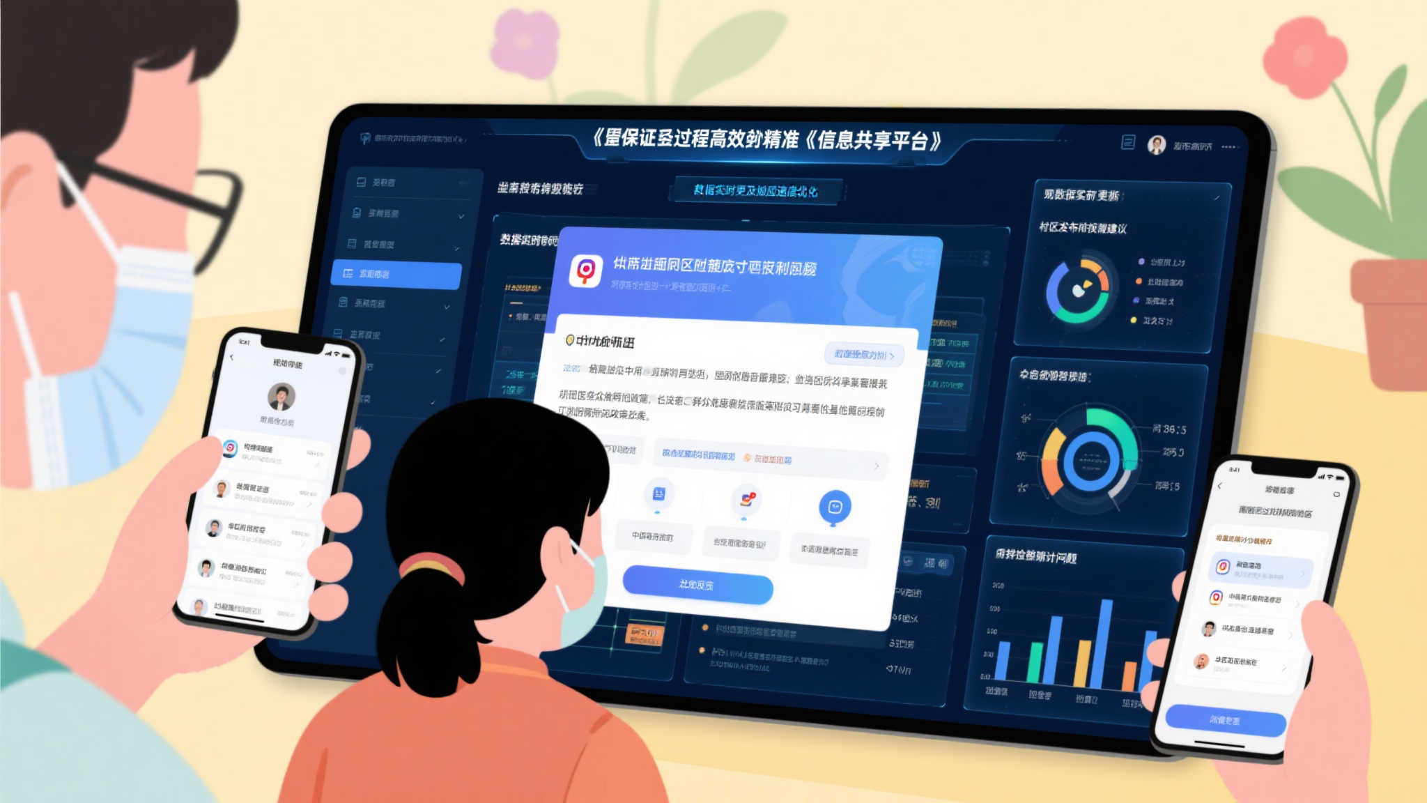 莆田市福彩中心党员主动投身社区防疫共建零疫情小区 为了保证整个过程高效又精准,《信息共享平