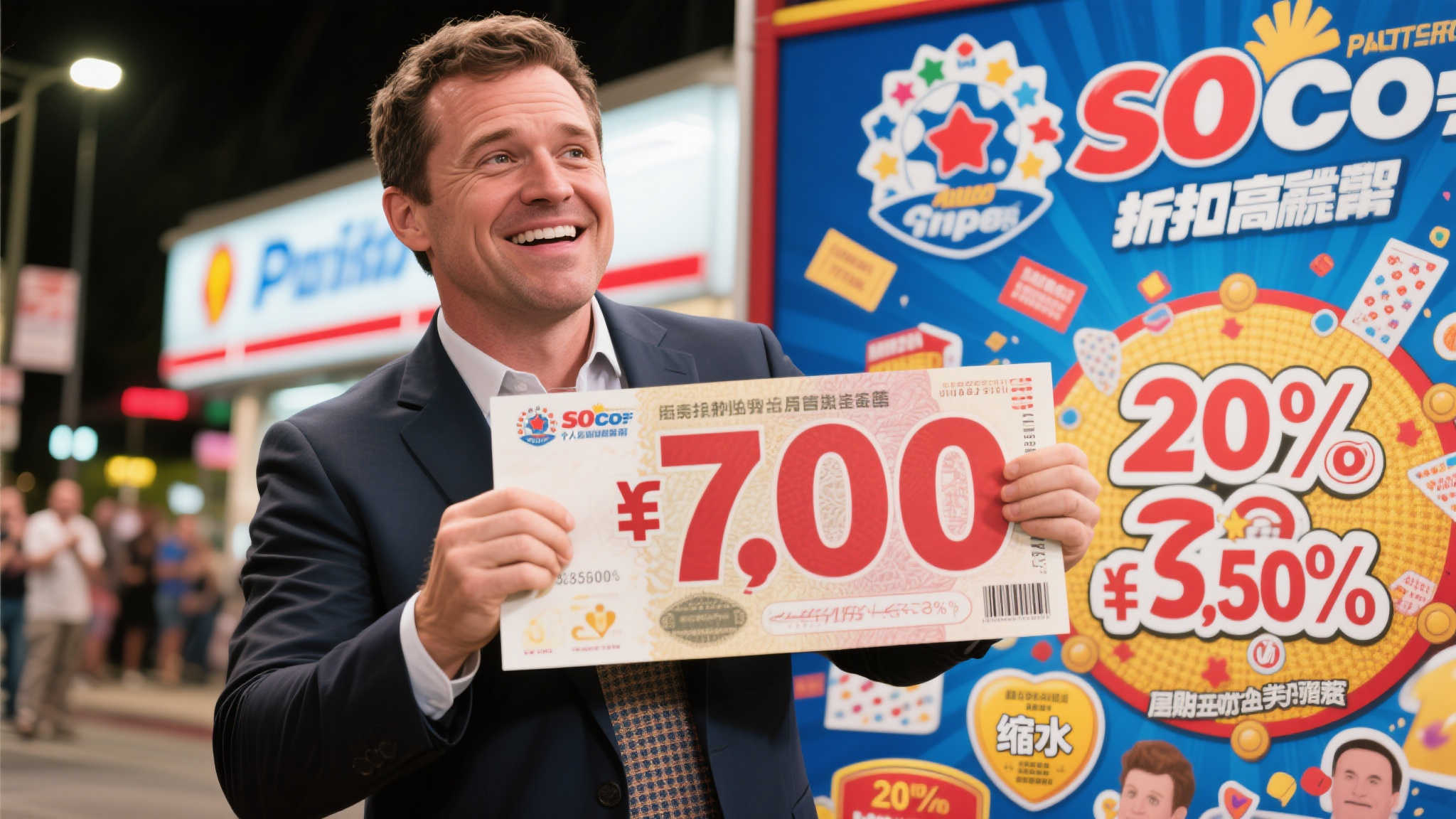 男子揽7千万彩票奖金缩水近半 欲通过投资翻倍