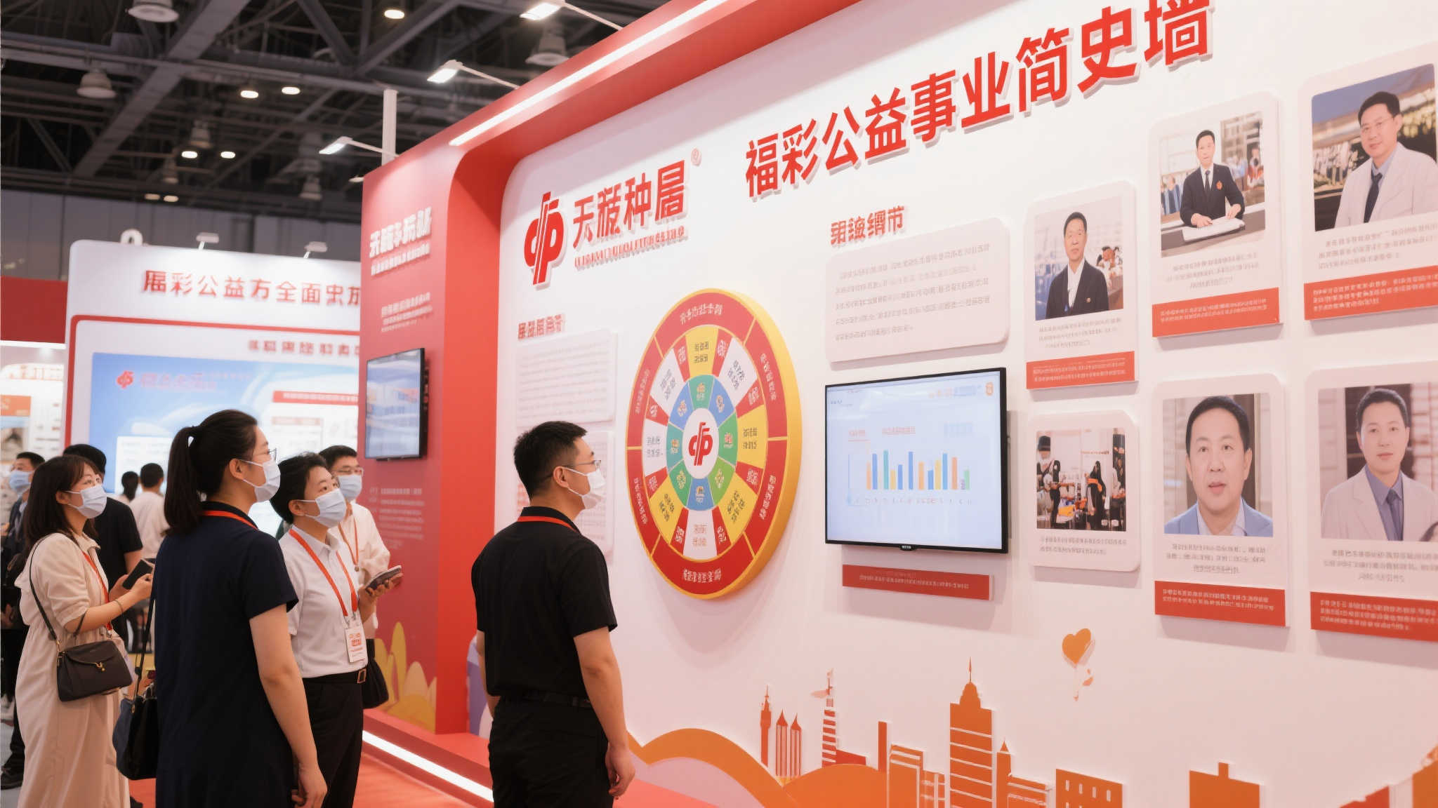 十载追梦,广西福彩情暖学子心 此外,“福彩公益事业简史墙”等展区设计精