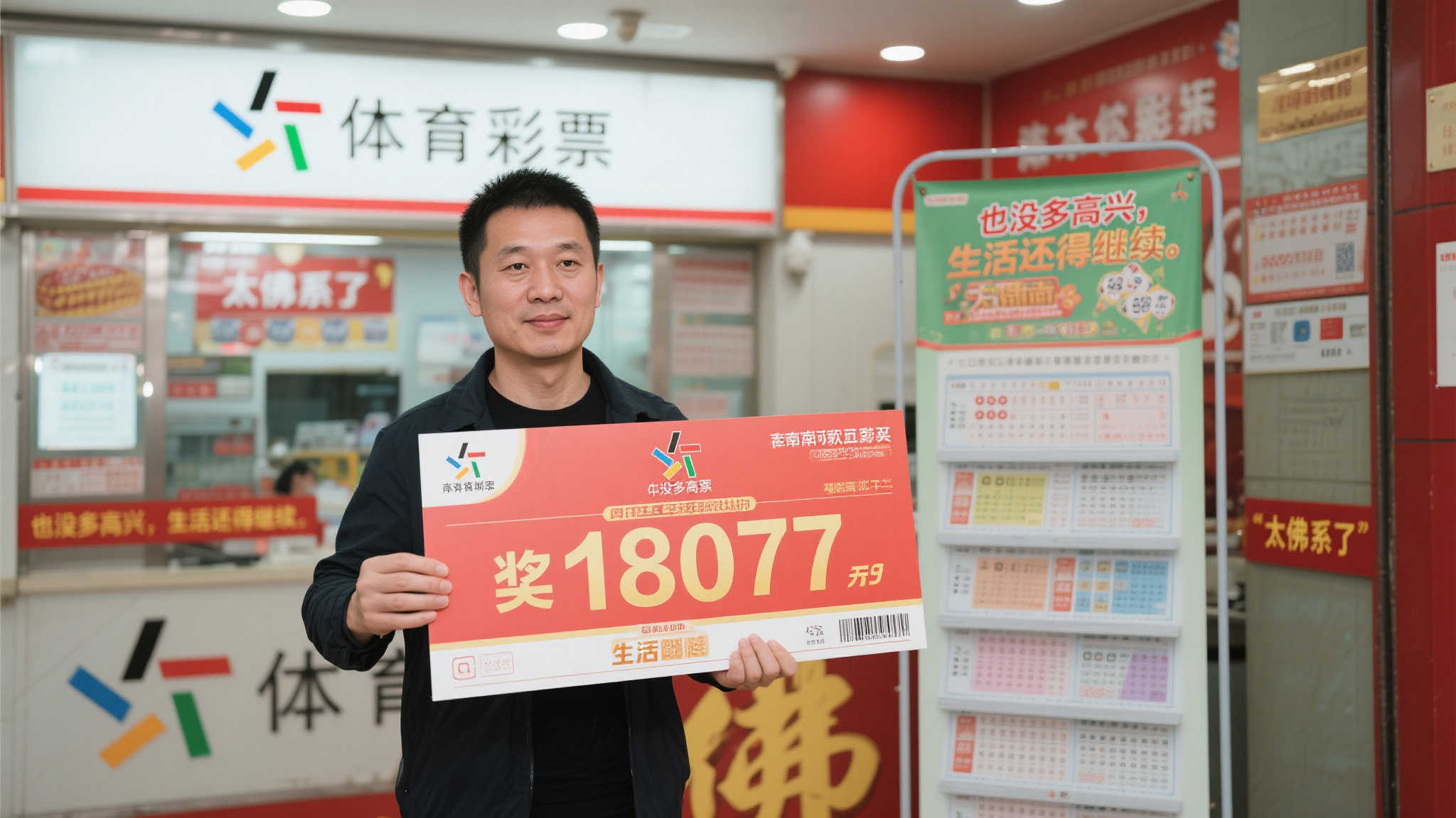 淡定中奖者的背后故事
这位幸运男子来自