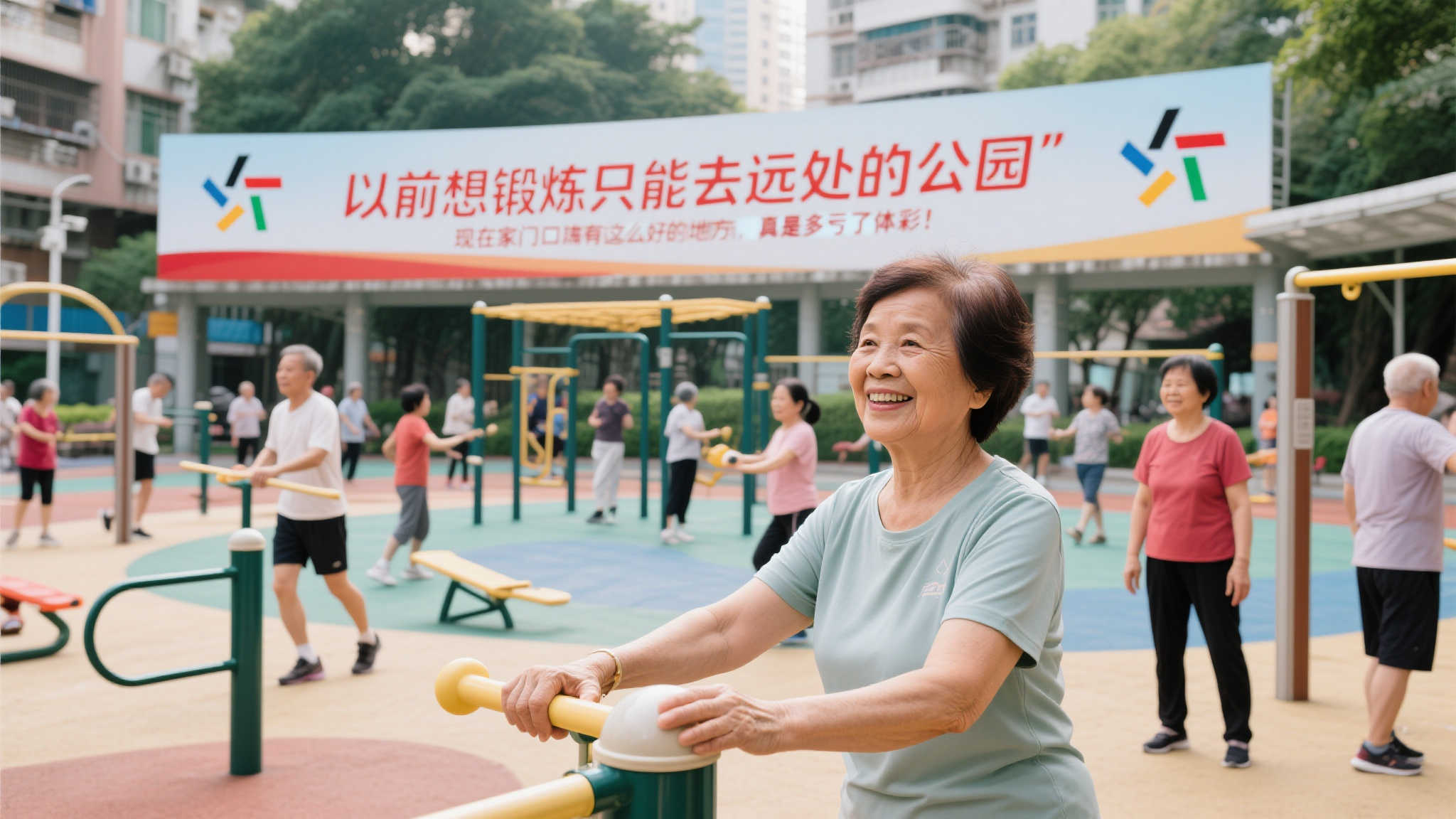 例如，在南山区某社区，一座由体彩公益金支