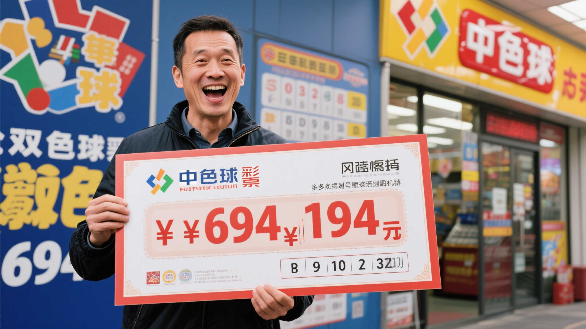 男子机选双色球揽获694万 暂未告知妻子和孩子